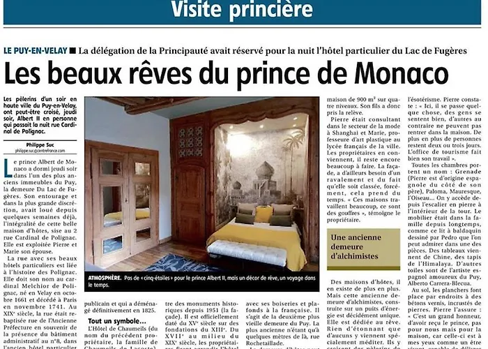 La Demeure Du De Fugeres Bed & Breakfast